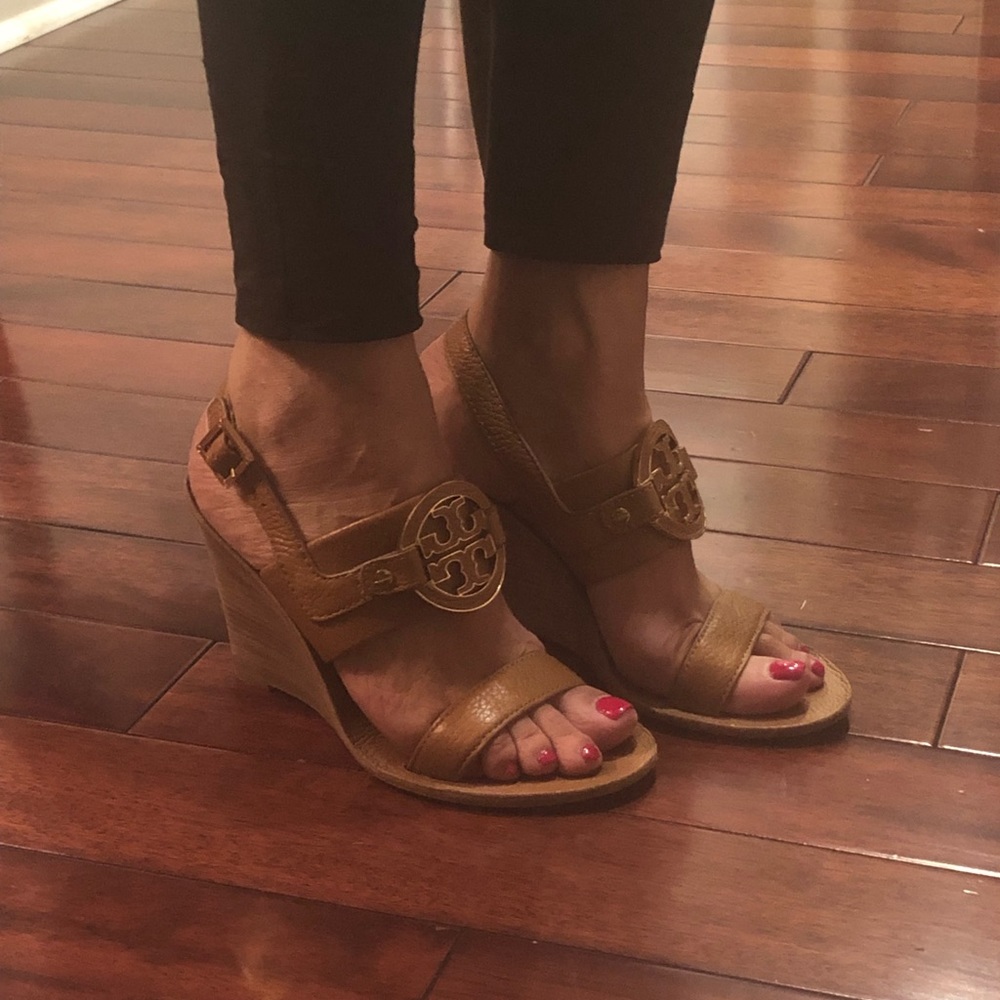 Tory Burch Camel Wedge